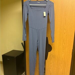 Aerie XS Dusty Blue Legging Jumpsuit